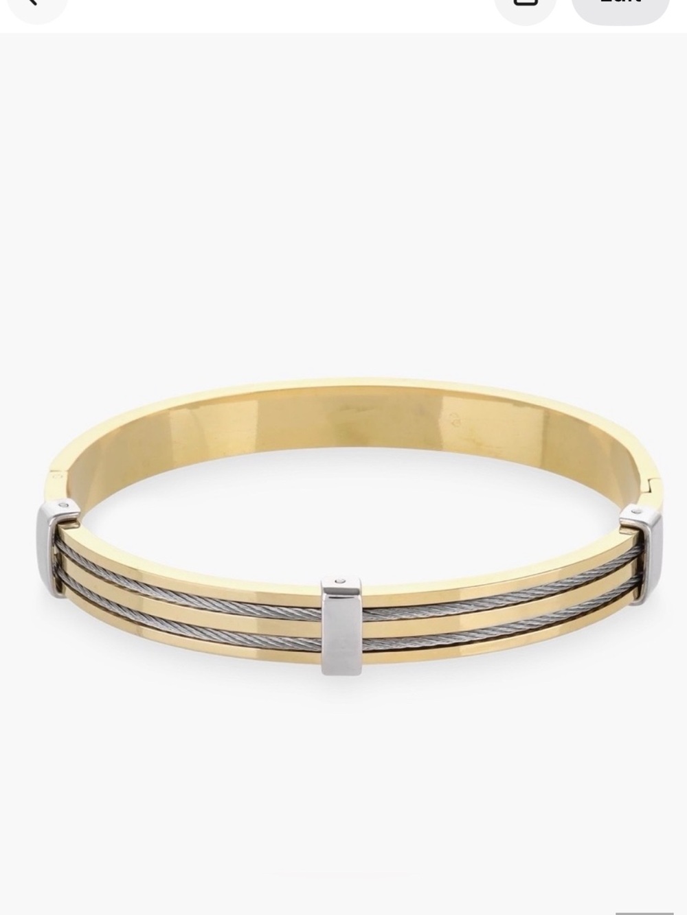 New Artizan Joyeria Two Tone Bangle